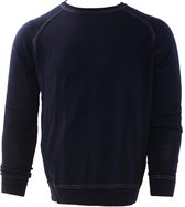 Merino wol pullover, navy, ronde hals