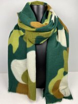 Wintersjaal met camouflage print