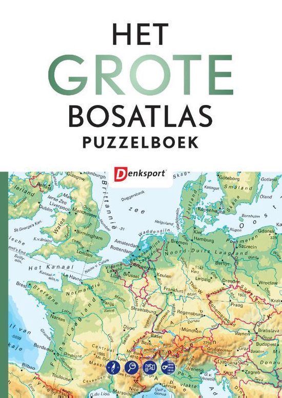 Boek cover Het Grote Bosatlas puzzelboek 1 -   Het Grote Bosatlas puzzelboek van Peter Vroege (Paperback)