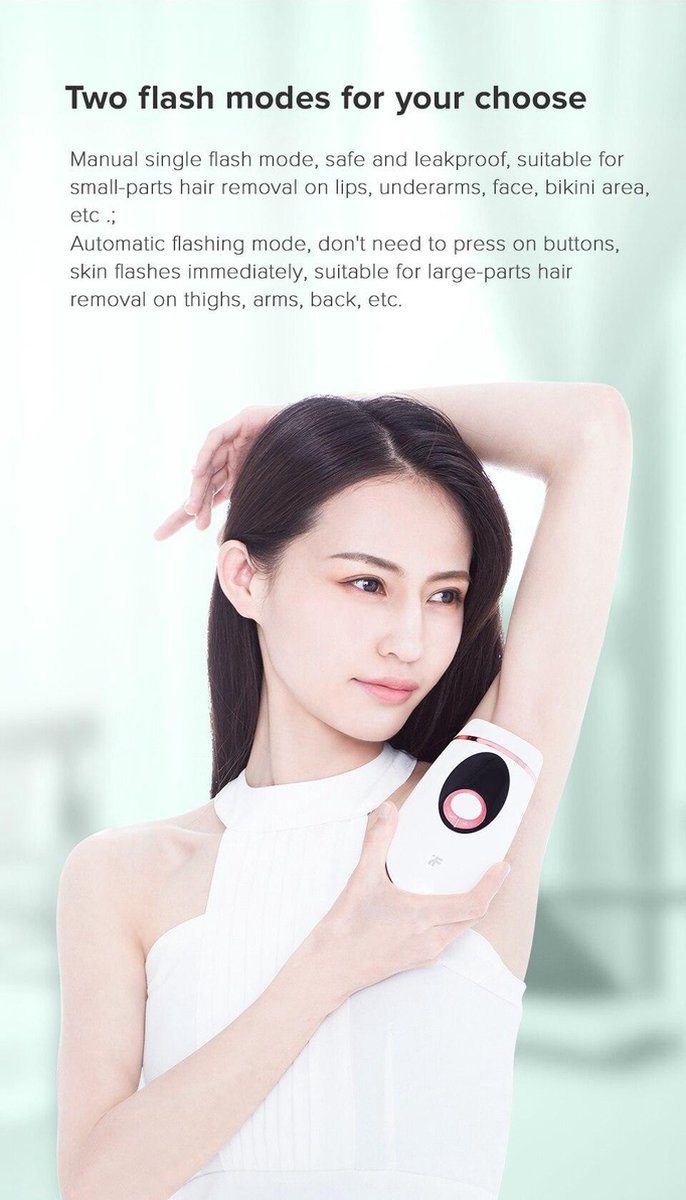 Bol Com Inface Ipl Permanente Epilator Laser Ontharing Elektrische Pijnloos 900000 Flash