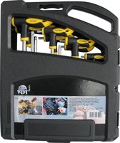 VDT Inbussleutel CrV Inbus en Torx Set - T Grip - 16 delig
