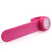 Sportief snap on horloge- hot pink