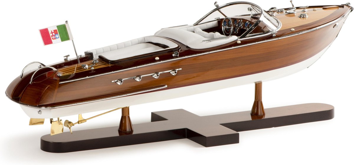 Authentic Models - Aquarama Model Boot - houten boot - miniatuur boot - model schip - decoratie boot - Hout - Bruin