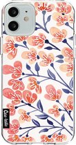 Casetastic Apple iPhone 12 / iPhone 12 Pro Hoesje - Softcover Hoesje met Design - Cherry Blossoms Peach Print