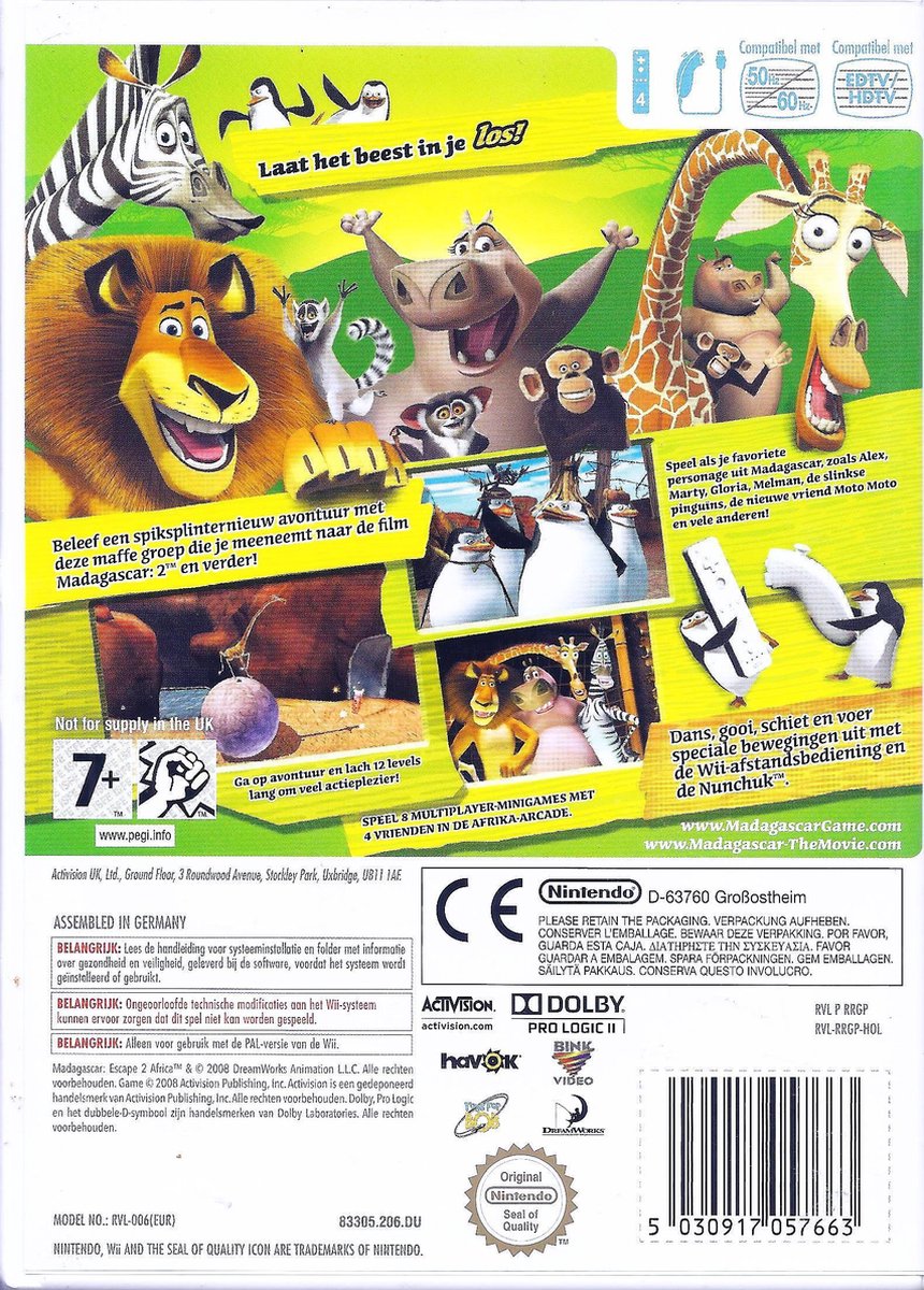 MADAGASCAR 2 (PS2/PS3/XBOX 360/Wii) #6 - Os pinguins de Madagascar