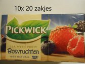 Pickwick vruchtenthee - Bosvruchten - multipak 10x 20 zakjes