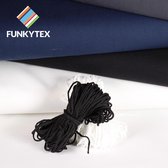 "Funkytex Mondkapjes ACTIE Pakket 2 meter Katoen stof Wit + 20 meter Elastiek"