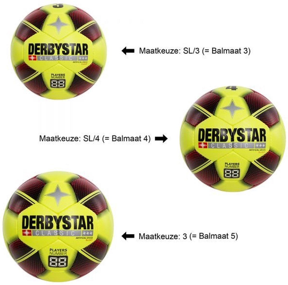 Derbystar Classic Super Light Kunstgras - Maat SL/3