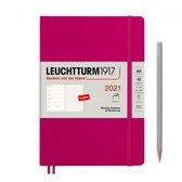 Leuchtturm agenda en notitieboekje Medium (A5) 2021, Softcover, Berry