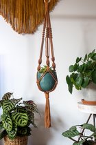 Macrame Plantenhanger - Bruin - Exclusief pot