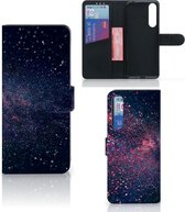 Portefeuille Sony Xperia 1 II Etuis Portefeuille Compatible avec Cuir Flip Cover Fermeture magnétique pour Étoiles