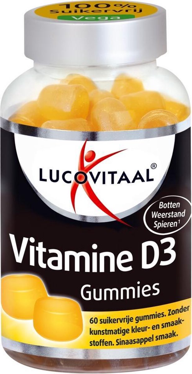 Lucovitaal Voedingssupplementen Vitamine D3 Gummies Vegan 60Stuks 60pièce