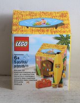 Lego minifigure - bananenman met strandhut