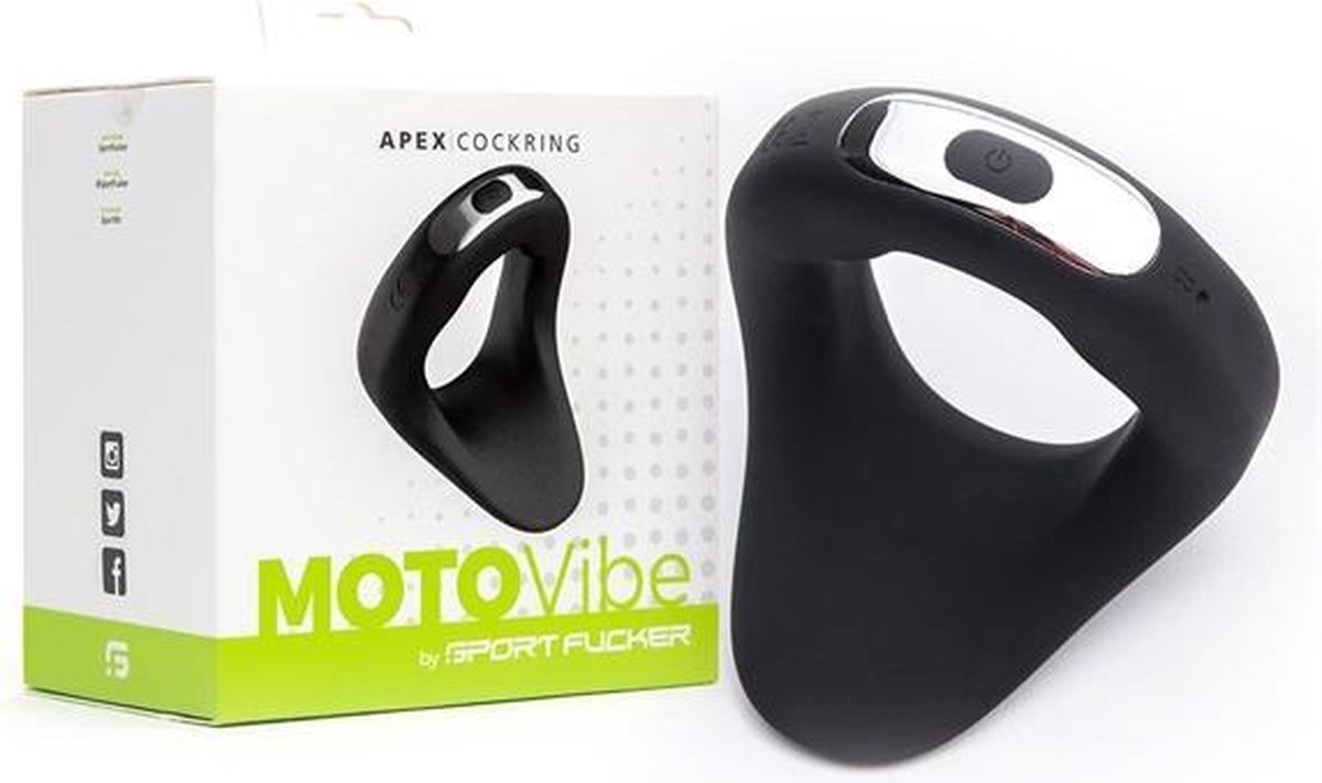 Goedkoopste Sport Fucker – Teardrop Cockring met Vibratie – Motovibe Apex