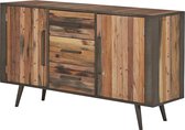 Nordic dressoir hoog met 2 deuren en 3 laden, naturel.