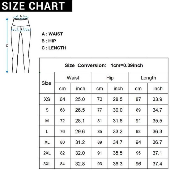 Sportlegging-Yoga -Scrunch Butt-High Waist- Absorberend- Anti Cellulite Legging-Gym Sports -Legging Fitness Wear-Zwart- maat S van Merkloos — afbeelding 5