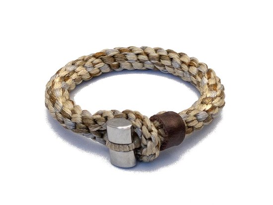 Brahman - Cobra - Beige - Mannen armband - 17cm