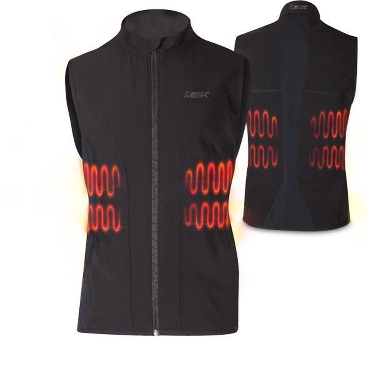 Lenz Heated Vest WOMEN - EXCL accu - XL - Zwart