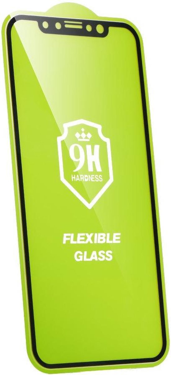 5D Full Glue Nano screenprotector voor de iPhone 2/12 Pro 6,1"- zwart