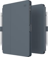 Speck hoesje geschikt voor Apple iPad 7/8/9e Generatie 10.2 - Stand functie - Veiligheidskliksysteem - Automatisch aan/uit magneet functie - Gevoerde binnenkant - Microban Antibacterieel - Grijs