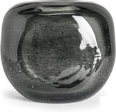 Design vaas vase - Fidrio SMOKEY - glas, mondgeblazen - diameter 25 cm hoogte 21 cm