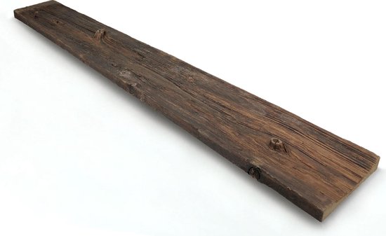 Boomstam plank industrieel 120 x 16 cm - oud houten plank - wandplank |  bol.com