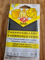 Strijkembleem Thermoklevend 12 x 45 zwart