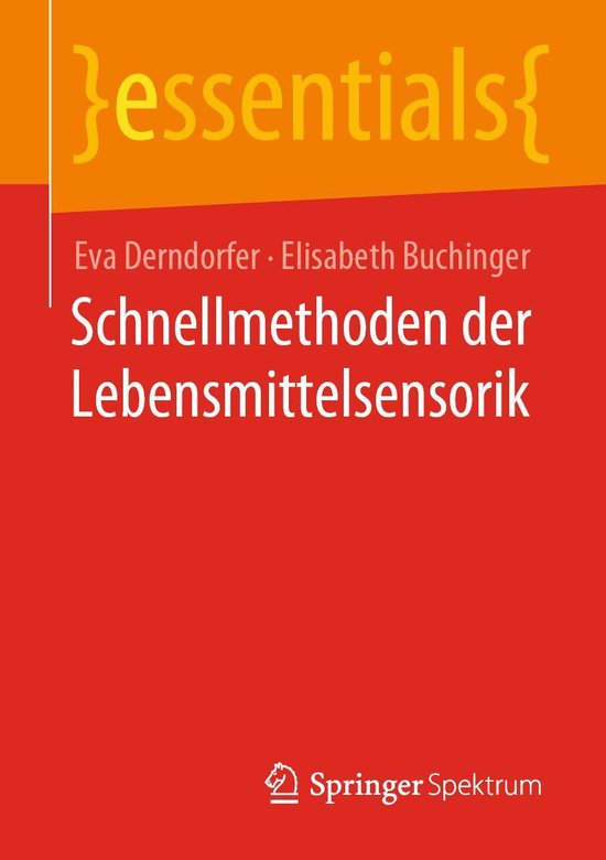 essentials - Schnellmethoden der Lebensmittelsensorik - cover