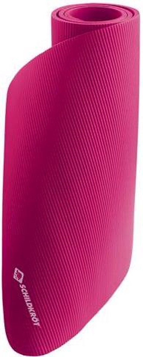Fitnessmat - roze - 180x60 centimeter - inclusief draagband