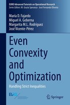 EURO Advanced Tutorials on Operational Research - Even Convexity and Optimization