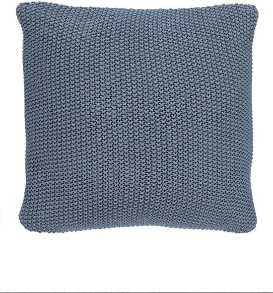 MARC O'POLO Nordic Knit Sierkussen Vierkant Smoke blue - 50x50 cm