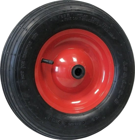 Schubkarrenrad Dörner+Helmer Dörner + Helmer Luftrad 340x100mm – Kunststofffelge, 4-lagig, Traglast 150kg, Für Schubkarren