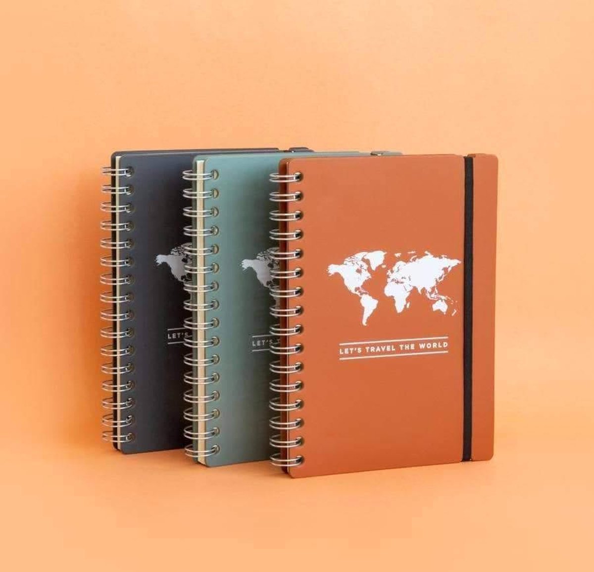 Miss Wood Set van 3 x A5 reisjournalen