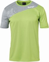 Kempa Core 2.0 Shirt Hoop Groen-Donker Grijs Melange Maat M