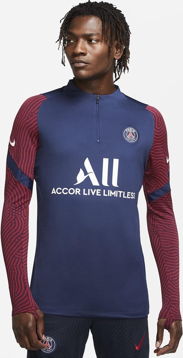 Nike Paris Saint Germain Strike Training Sweater 2020/2021Pour hommes  Marine / Bordeaux | bol.com