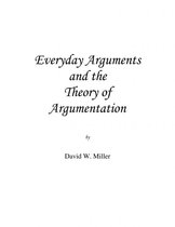 Everyday Arguments and the Theory of Argumentation