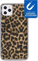 My Style - iPhone 12 Pro Max Hoesje - Magnetic Back Case Luipaard Bruin