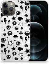 Telefoonhoesje iPhone 12 Pro Max Silicone Back Cover Silver Punk