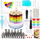 Taart Set | Taartdecoratie | Gebak | 120 Stuks |  Draaibaar Taartplateau | Verjaardagen