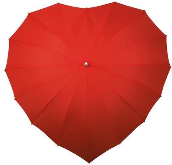 Zichtbaar deelnemer Gering Impliva - Hartvormige Paraplu - UV-Bescherming - Ø 84 cm - Rood | bol.com