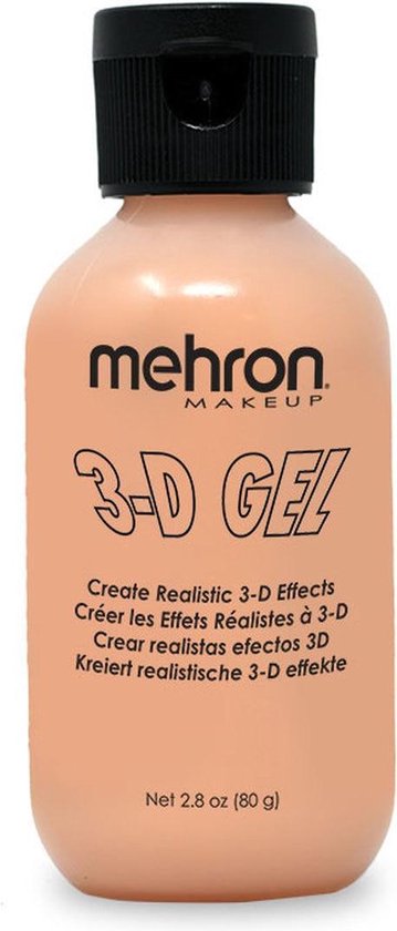 Mehron 3-D Gel voor het maken van wonden en littekens - lichte beige - 60 ml