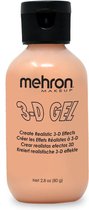 Mehron 3-D Gel voor het maken van wonden en littekens - lichte beige - 60 ml