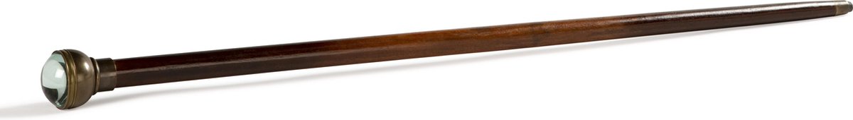 Authentic Models - Heren Wandelstok met Horloge - wandelstokken - houten wandelstok - wandelstok hout - hoogte 88cm - Decoratie