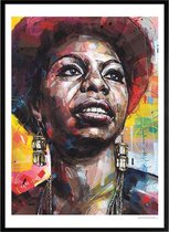 Poster - Nina Simone - 71 X 51 Cm - Multicolor