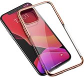 Beschermende softcase iPhone 11 Pro Max - Shining - Transparant/goud