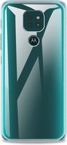 HB Hoesje Geschikt voor Motorola Moto G9 Play & E7 Plus Transparant - Siliconen Back Cover