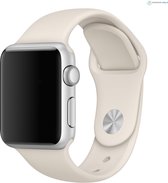 watchbands-shop.nl bandje - Geschikt voor Apple Watch Series 1/2/3/4 (38&40mm) - Wit - S/M