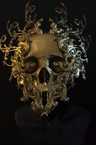 Golden skull 120 x 80  - Plexiglas