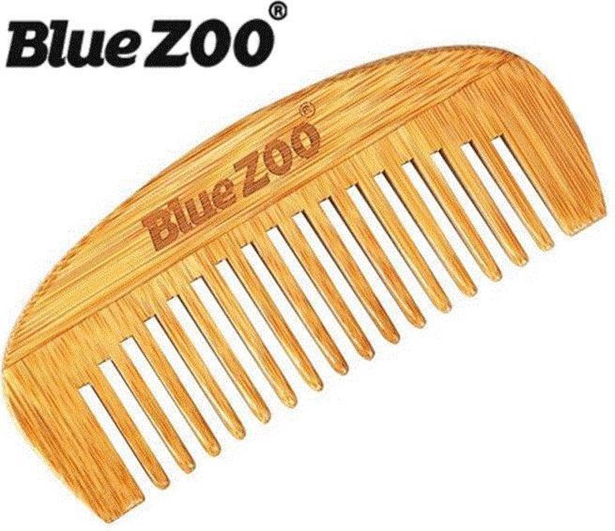 Blue Zoo Bamboo Haarkam Vrouw - Hout - Draagbaar - 12 cm