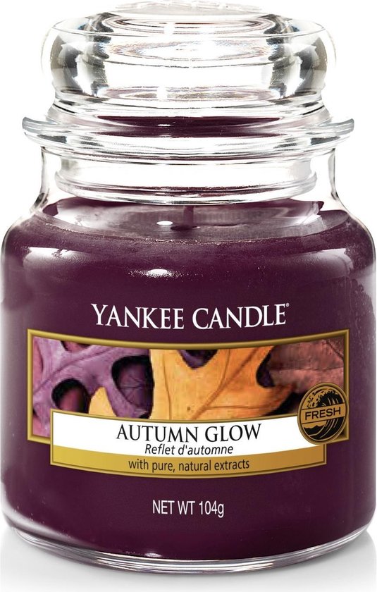 Yankee Candle Geurkaars Small Autumn Glow - 9 cm / ø 6 cm